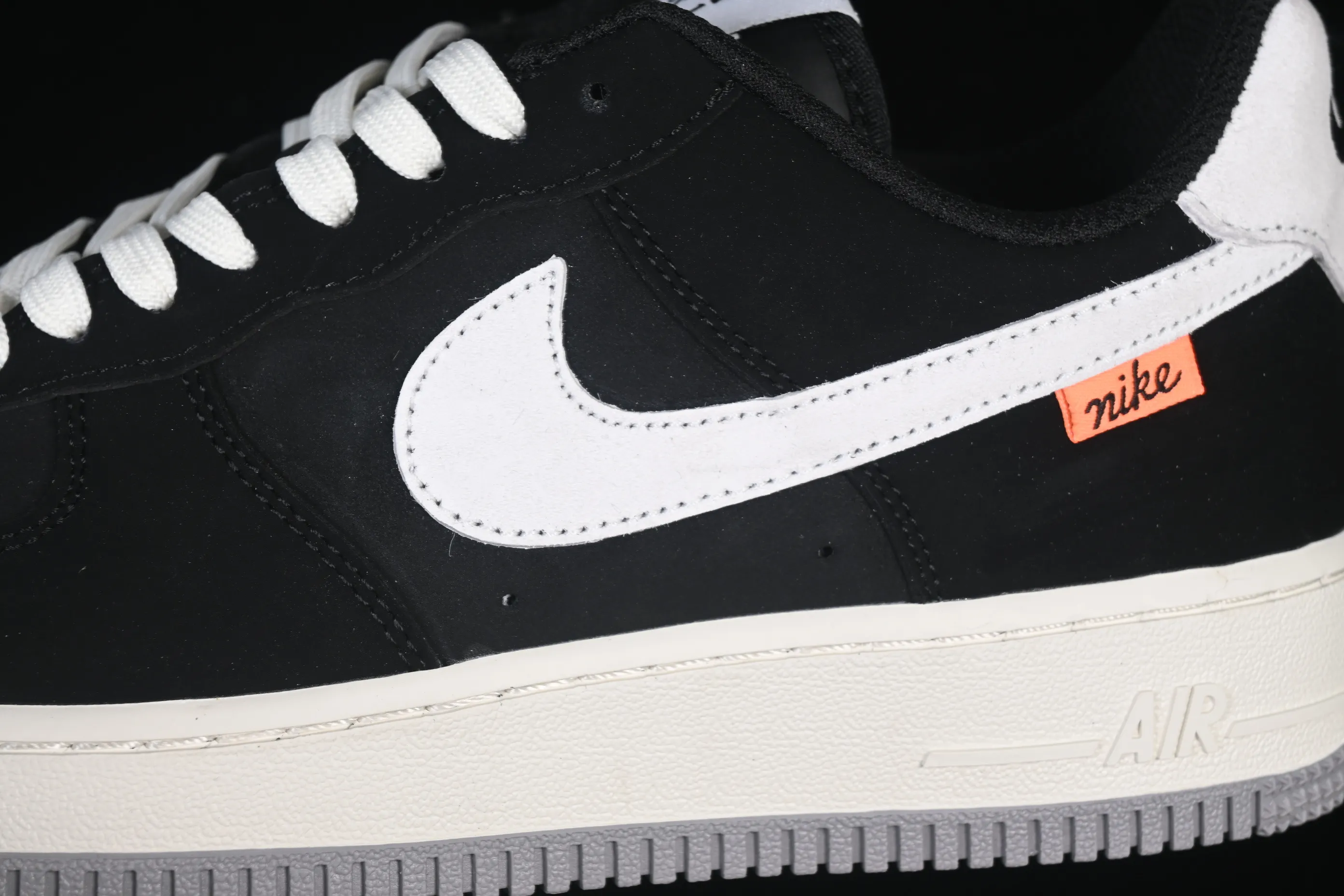 All categories Nk Air Force 1 Air Force series Nk Air Force 1 Low Air Force low-top Nike Air Force 1'07 Low Jet black and gray Air Force 1 low-top casual sneakers FQ3544-001